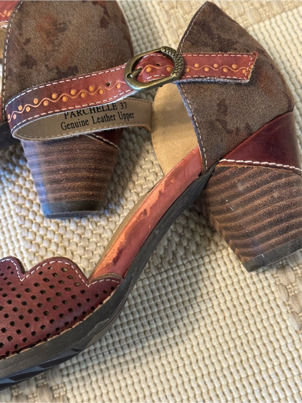L'ATISTE by Spring Step Parchelle Bordeaux Mary Jane Pumps - Picture 7 of 10